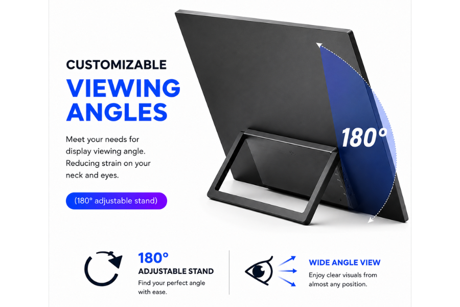 170 degree wide angle stand
