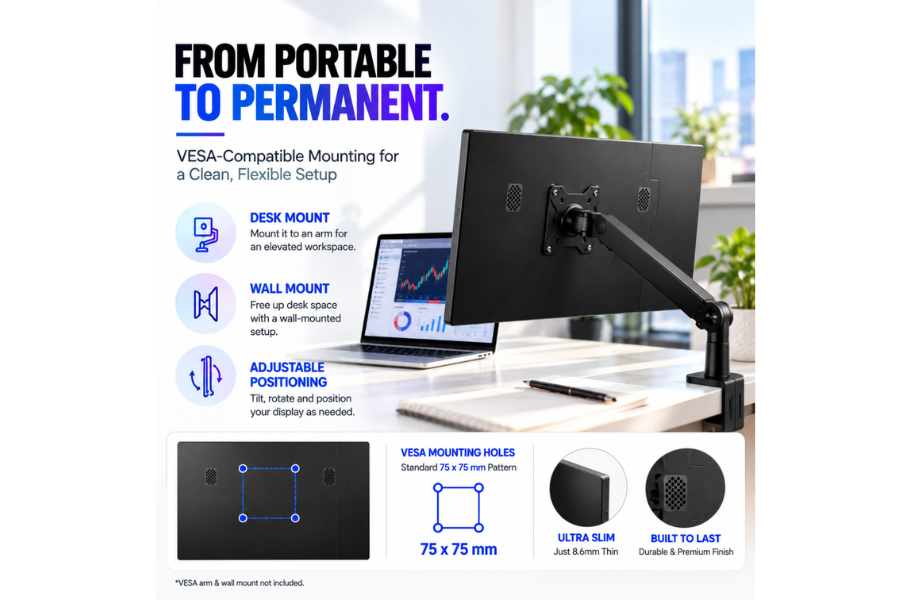 VESA mount attachment